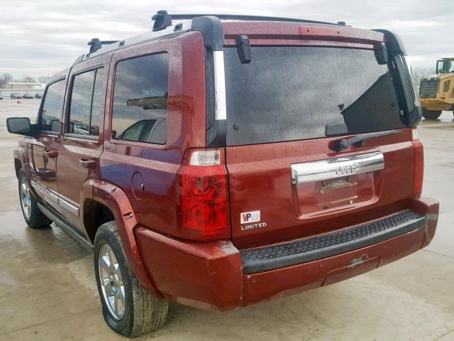 1J8HH58N36C369315 - 2006 JEEP COMMANDER ბურგუნდია ფოტო 3