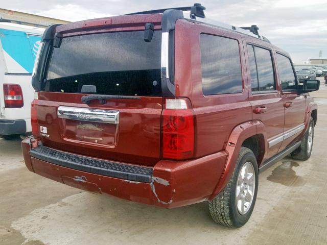 1J8HH58N36C369315 - 2006 JEEP COMMANDER ბურგუნდია ფოტო 4