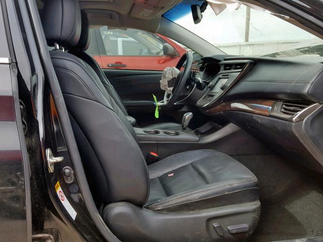 4T1BK1EB8FU165214 - 2015 TOYOTA AVALON XLE BLACK photo 5