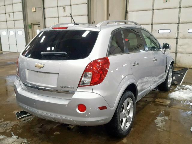 3GNAL3EK3ES664291 - 2014 CHEVROLET CAPTIVA LT SILVER photo 4