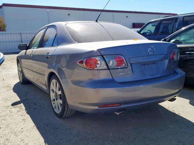 1YVHP80D065M44971 - 2006 MAZDA 6 S GRAY photo 3