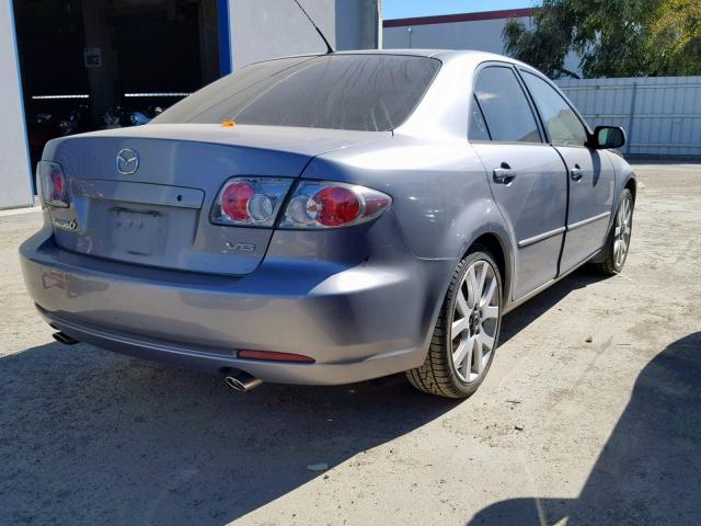 1YVHP80D065M44971 - 2006 MAZDA 6 S GRAY photo 4