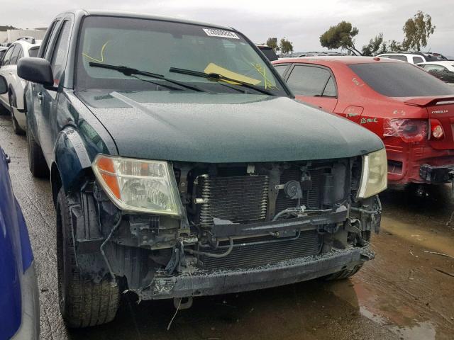 1N6AD07UX5C421230 - 2005 NISSAN FRONTIER C GREEN photo 1