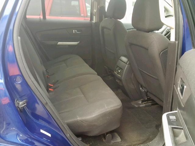 2FMDK3GC1DBA73049 - 2013 FORD EDGE SE BLUE photo 6