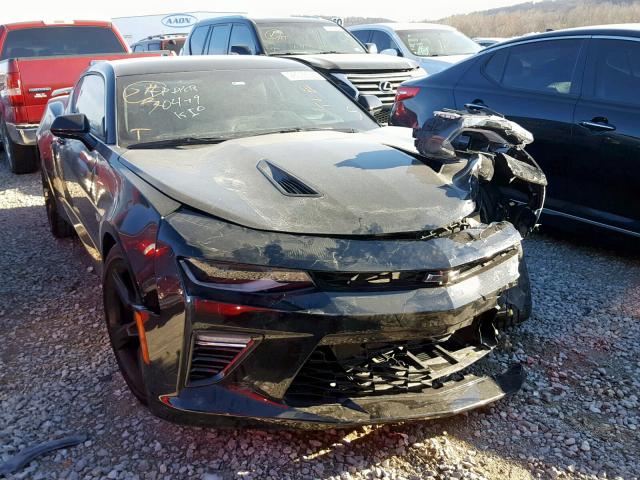 1G1FH1R72J0151408 - 2018 CHEVROLET CAMARO SS BLACK photo 1