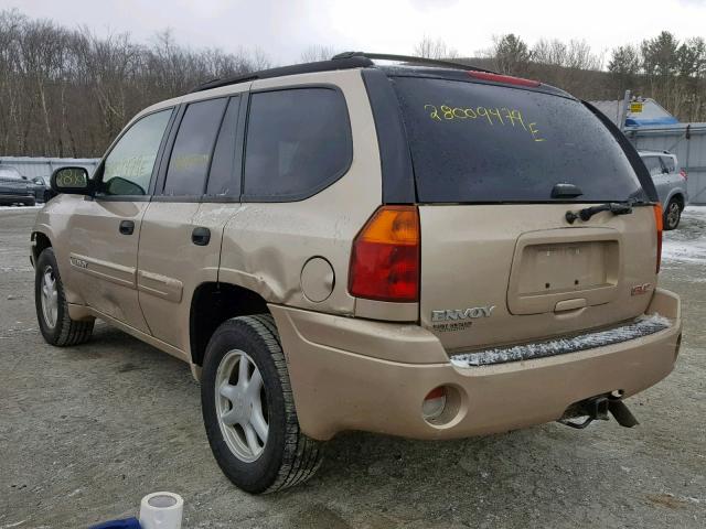 1GKDT13S142169289 - 2004 GMC ENVOY TAN photo 3