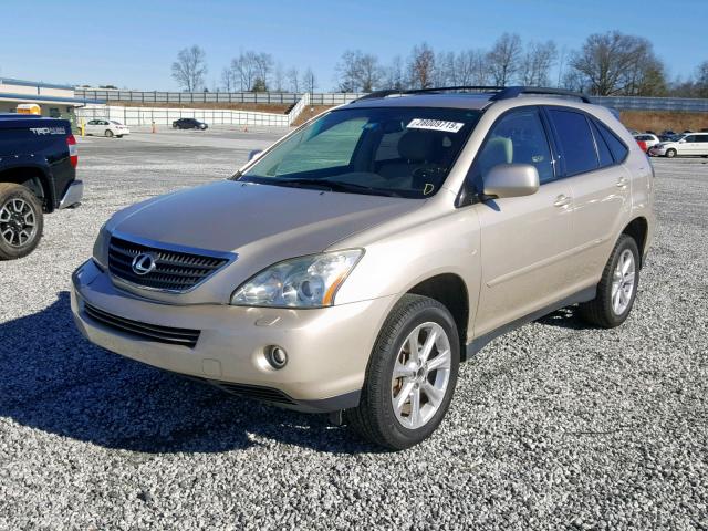 JTJHW31U972017668 - 2007 LEXUS RX 400H GOLD photo 2