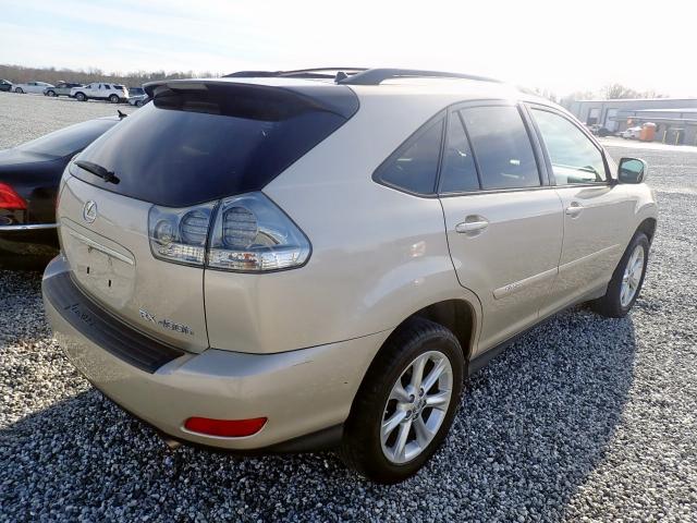 JTJHW31U972017668 - 2007 LEXUS RX 400H GOLD photo 4