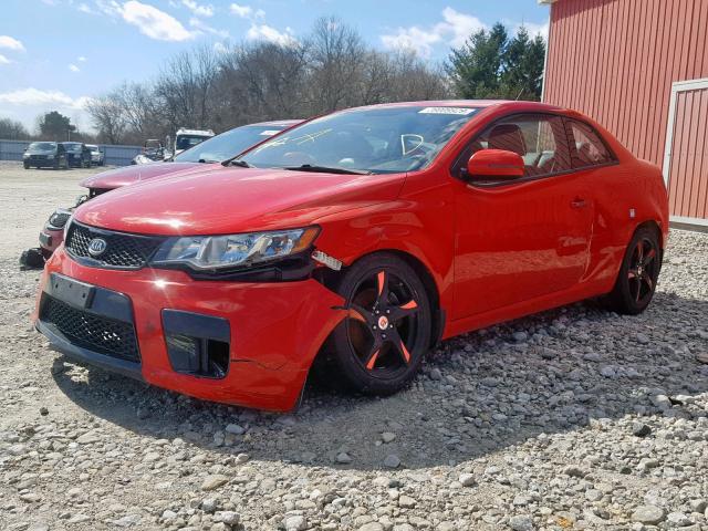 KNAFW6A30D5685319 - 2013 KIA FORTE SX RED photo 9