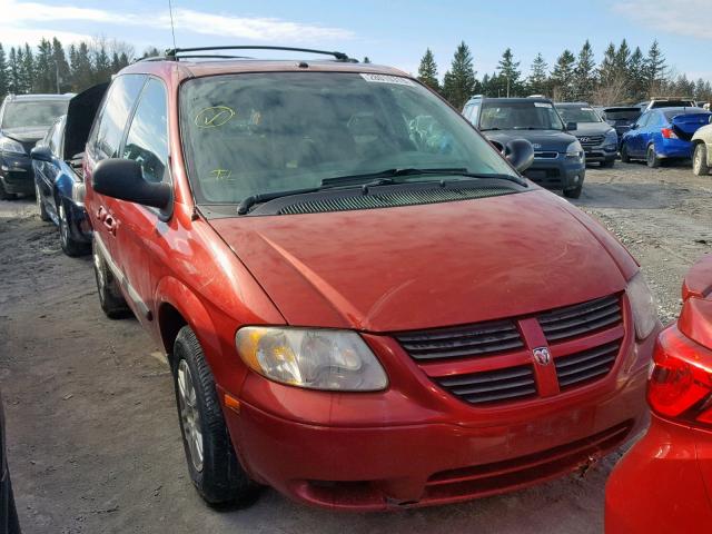 1D4GP45R97B215967 - 2007 DODGE CARAVAN SX MAROON photo 1