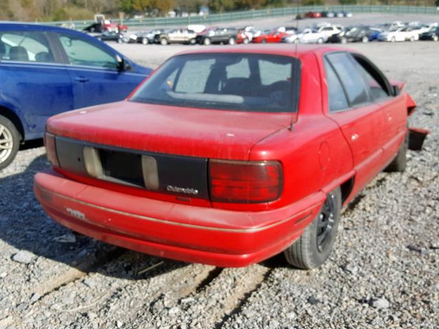 1G3NL5532RM019619 - 1994 OLDSMOBILE ACHIEVA S RED photo 4