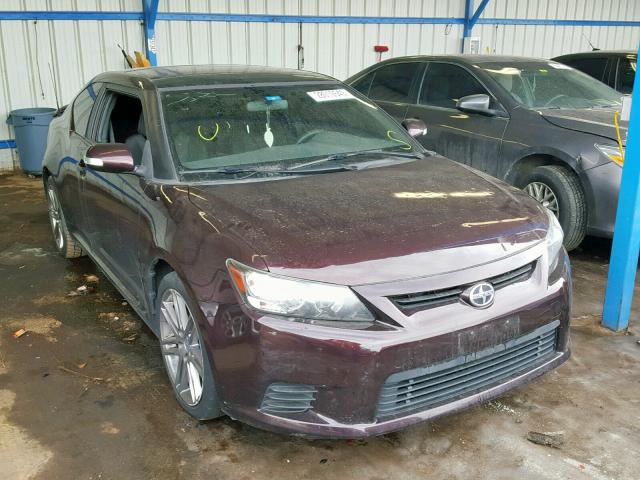 JTKJF5C75C3033726 - 2012 TOYOTA SCION TC მუქწითელი ფოტო 1
