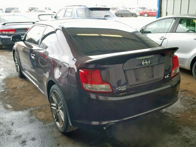 JTKJF5C75C3033726 - 2012 TOYOTA SCION TC მუქწითელი ფოტო 3