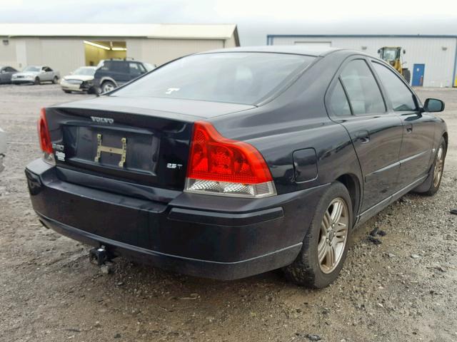 YV1RS592852430027 - 2005 VOLVO S60 2.5T BLACK photo 4