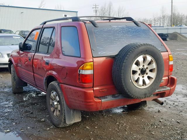 4S6CM58W5X4405106 - 1999 HONDA PASSPORT E 红色 照片 3