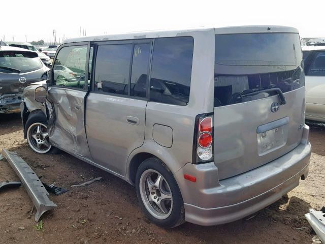 JTLKT324150219143 - 2005 TOYOTA SCION XB GRAY photo 3