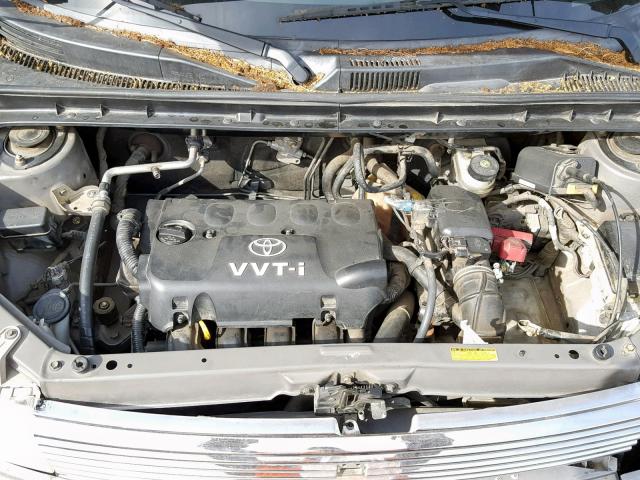 JTLKT324150219143 - 2005 TOYOTA SCION XB GRAY photo 7
