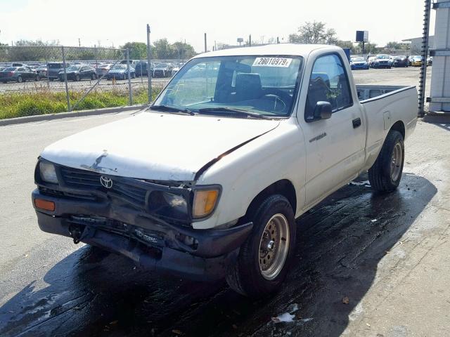 4TAUN41B5SZ008678 - 1995 TOYOTA TACOMA WHITE photo 2