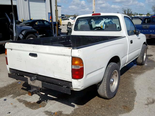 4TAUN41B5SZ008678 - 1995 TOYOTA TACOMA WHITE photo 4