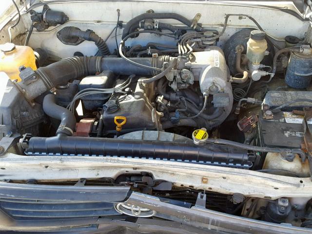 4TAUN41B5SZ008678 - 1995 TOYOTA TACOMA WHITE photo 7