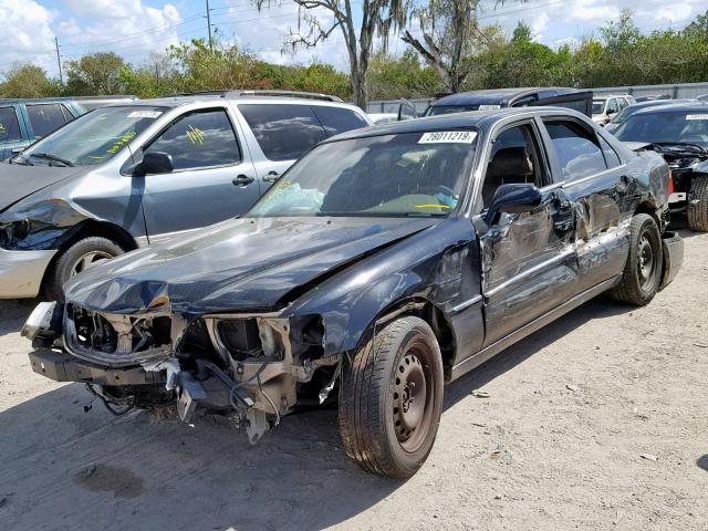 JH4KA96592C001998 - 2002 ACURA 3.5RL BLACK photo 2