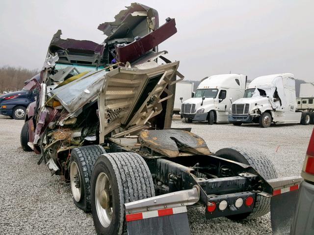 1XKYD49X5FJ435764 - 2015 KENWORTH CONSTRUCTI BURGUNDY photo 3