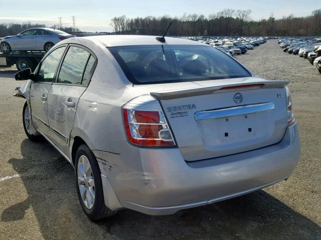 3N1AB6AP4CL700479 - 2012 NISSAN SENTRA 2.0 SILVER photo 3