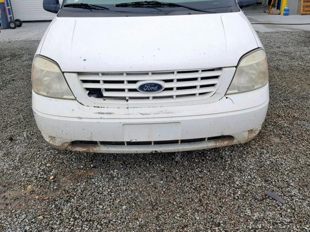 2FMZA51606BA01401 - 2006 FORD FREESTAR S WHITE photo 9