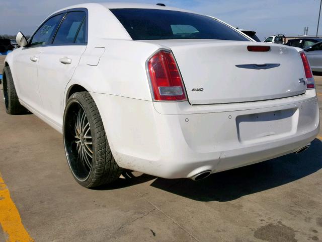 2C3CCAGG4DH733073 - 2013 CHRYSLER 300 V6 WHITE photo 3