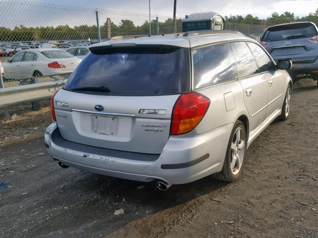 4S3BP686054325862 - 2005 SUBARU LEGACY GT SILVER photo 4