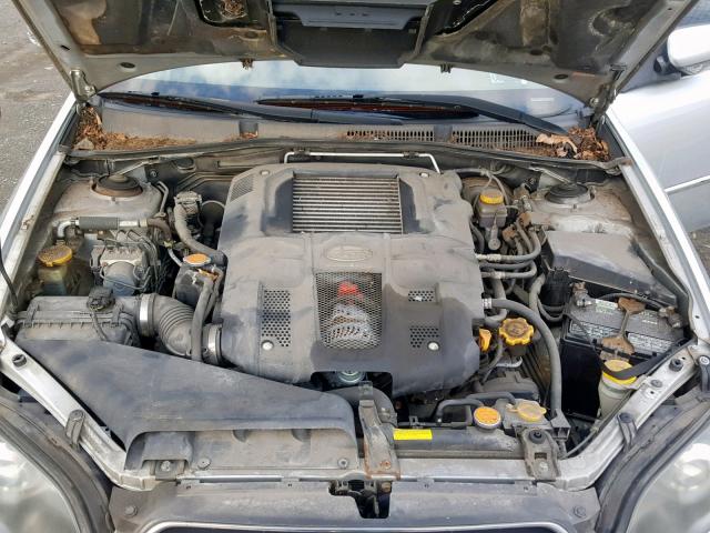 4S3BP686054325862 - 2005 SUBARU LEGACY GT SILVER photo 7