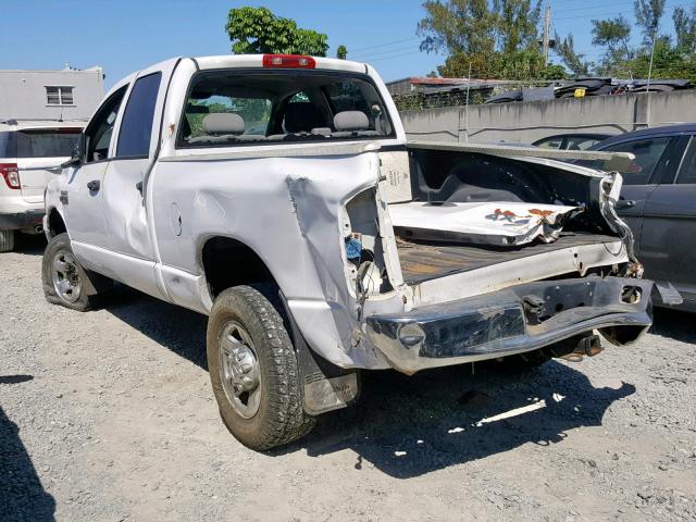 3D7KS28D87G835362 - 2007 DODGE RAM 2500 S WHITE photo 3