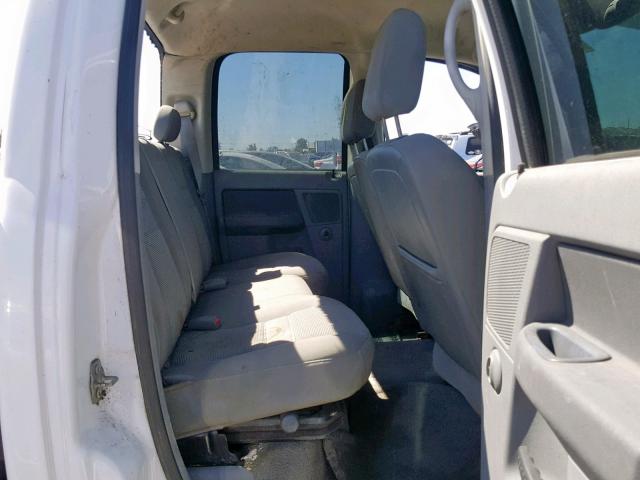 3D7KS28D87G835362 - 2007 DODGE RAM 2500 S WHITE photo 6