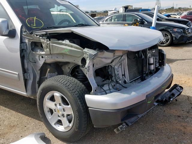 1GCDSCDE3A8132093 - 2010 CHEVROLET COLORADO L SILVER photo 9