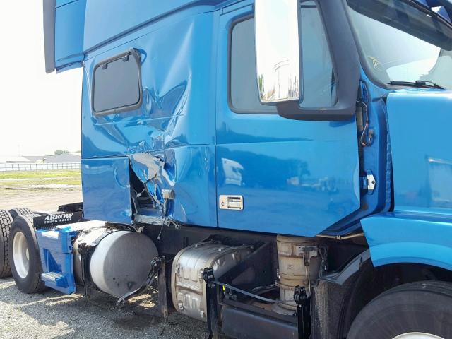 4V4NC9EH4FN183046 - 2015 VOLVO VN VNL BLUE photo 9