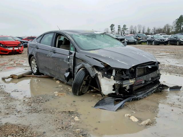 3FA6P0G70GR133057 - 2016 FORD FUSION S GRAY photo 1