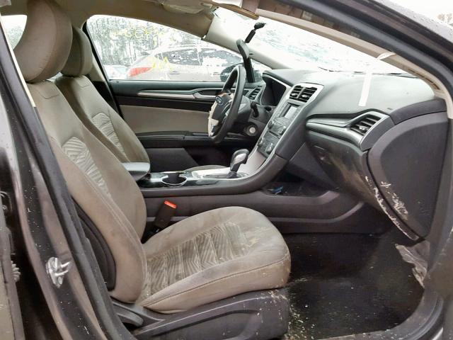 3FA6P0G70GR133057 - 2016 FORD FUSION S GRAY photo 5