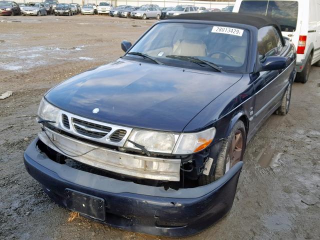 YS3DF78K137011382 - 2003 SAAB 9-3 SE BLUE photo 2