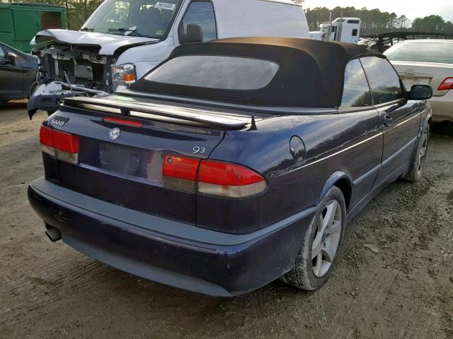 YS3DF78K137011382 - 2003 SAAB 9-3 SE BLUE photo 4