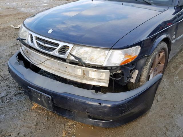 YS3DF78K137011382 - 2003 SAAB 9-3 SE BLUE photo 9