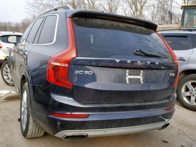 YV4A22PK3G1076220 - 2016 VOLVO XC90 T6 BLUE photo 3