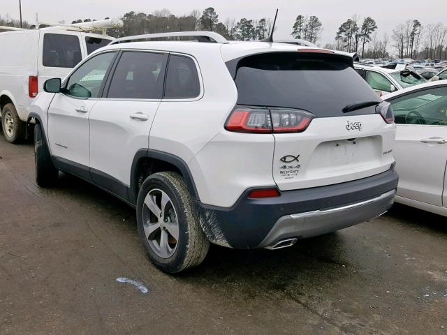 1C4PJMDX2KD161570 - 2019 JEEP CHEROKEE L WHITE photo 3