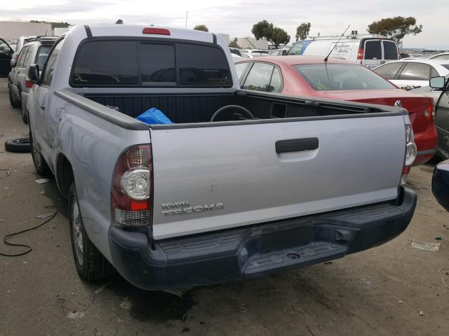 5TFNX4CN4BX002702 - 2011 TOYOTA TACOMA SILVER photo 3