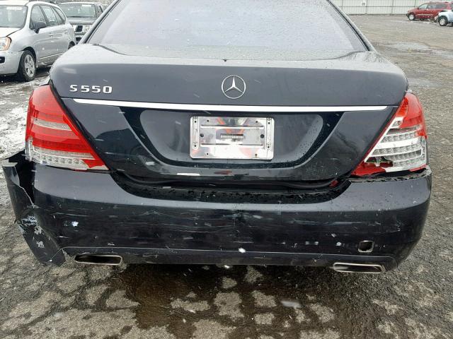 WDDNG7BB8AA287419 - 2010 MERCEDES-BENZ S 550 BLACK photo 9