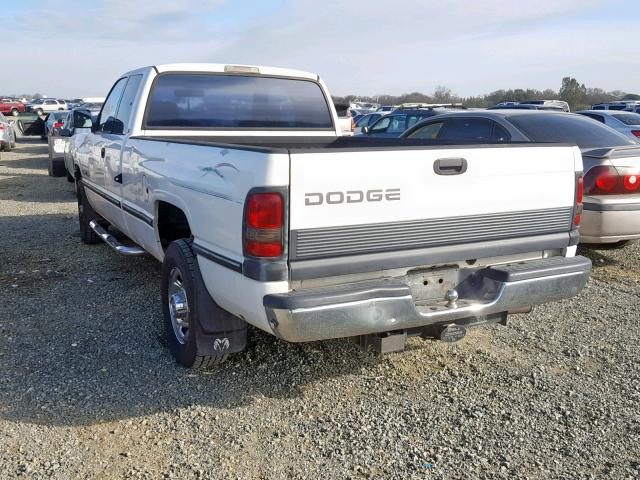 3B7KC23W8VM514209 - 1997 DODGE RAM 2500 WHITE photo 3