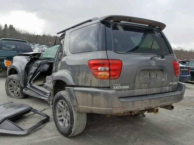 5TDBT48A84S217853 - 2004 TOYOTA SEQUOIA LI GRAY photo 3