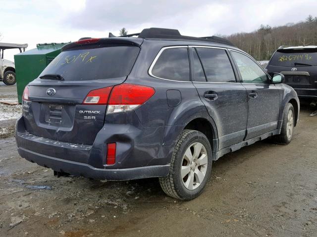 4S4BRDKCXB2423166 - 2011 SUBARU OUTBACK 3. GRAY photo 4