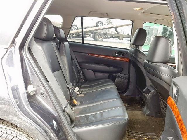 4S4BRDKCXB2423166 - 2011 SUBARU OUTBACK 3. GRAY photo 6