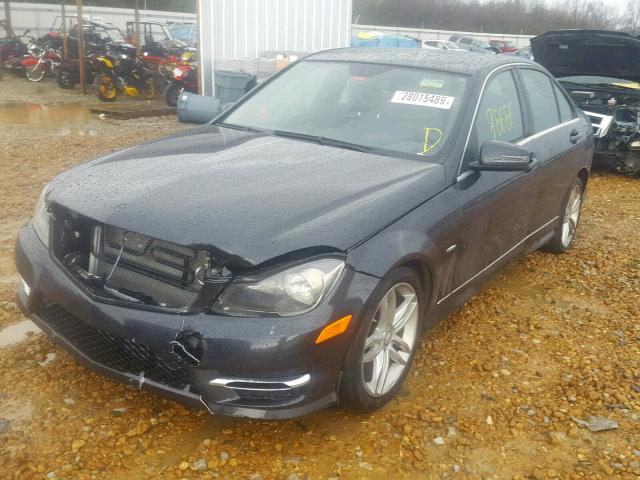 WDDGF4HB5CR219441 - 2012 MERCEDES-BENZ C 250 GRAY photo 2