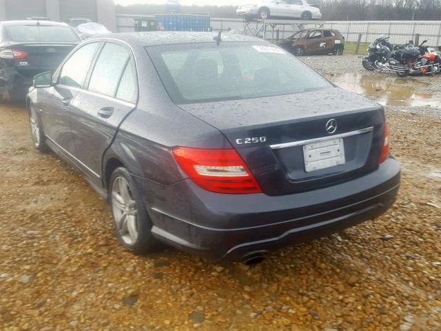 WDDGF4HB5CR219441 - 2012 MERCEDES-BENZ C 250 GRAY photo 3